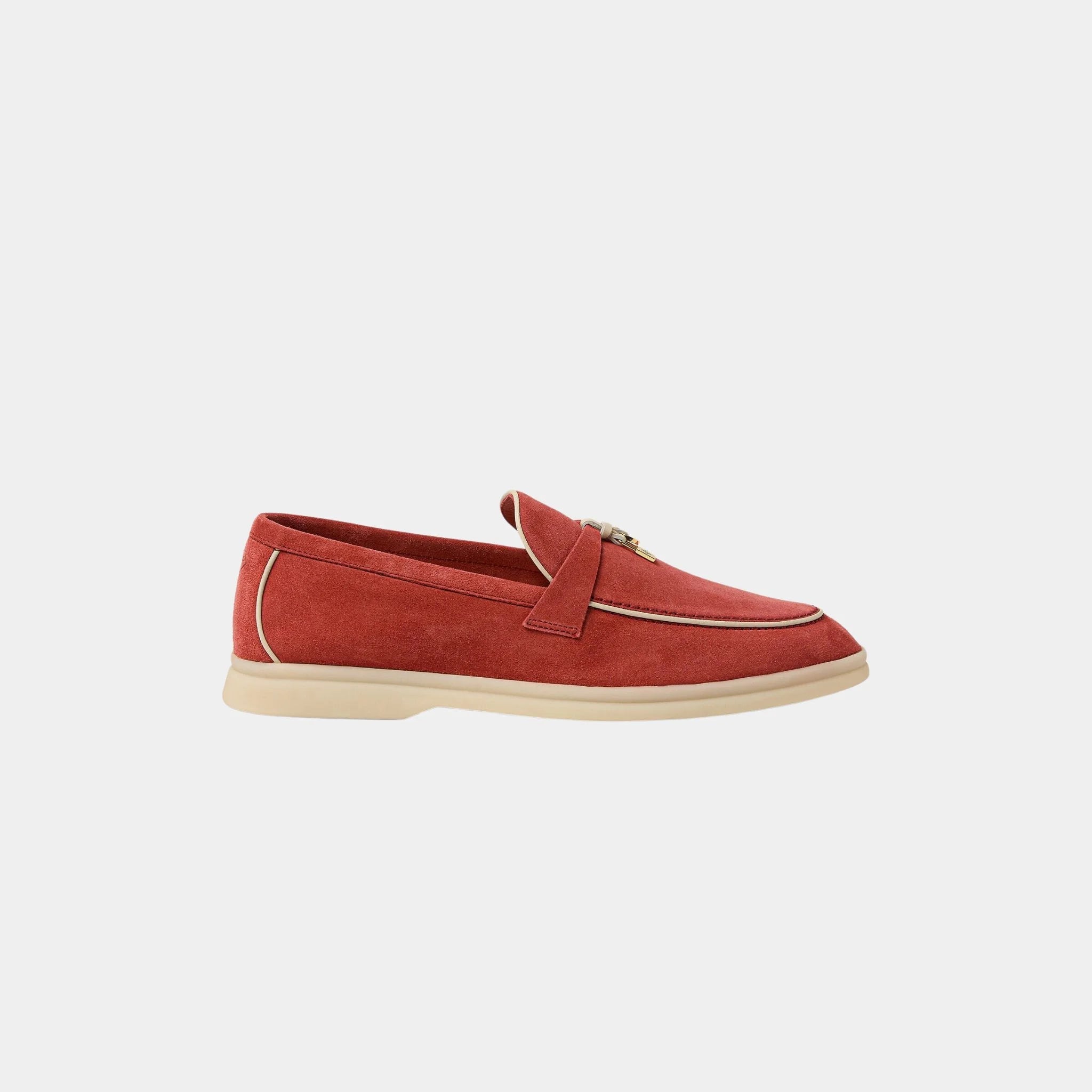 Summer Charms Walk Loafers In Suede Goatskin