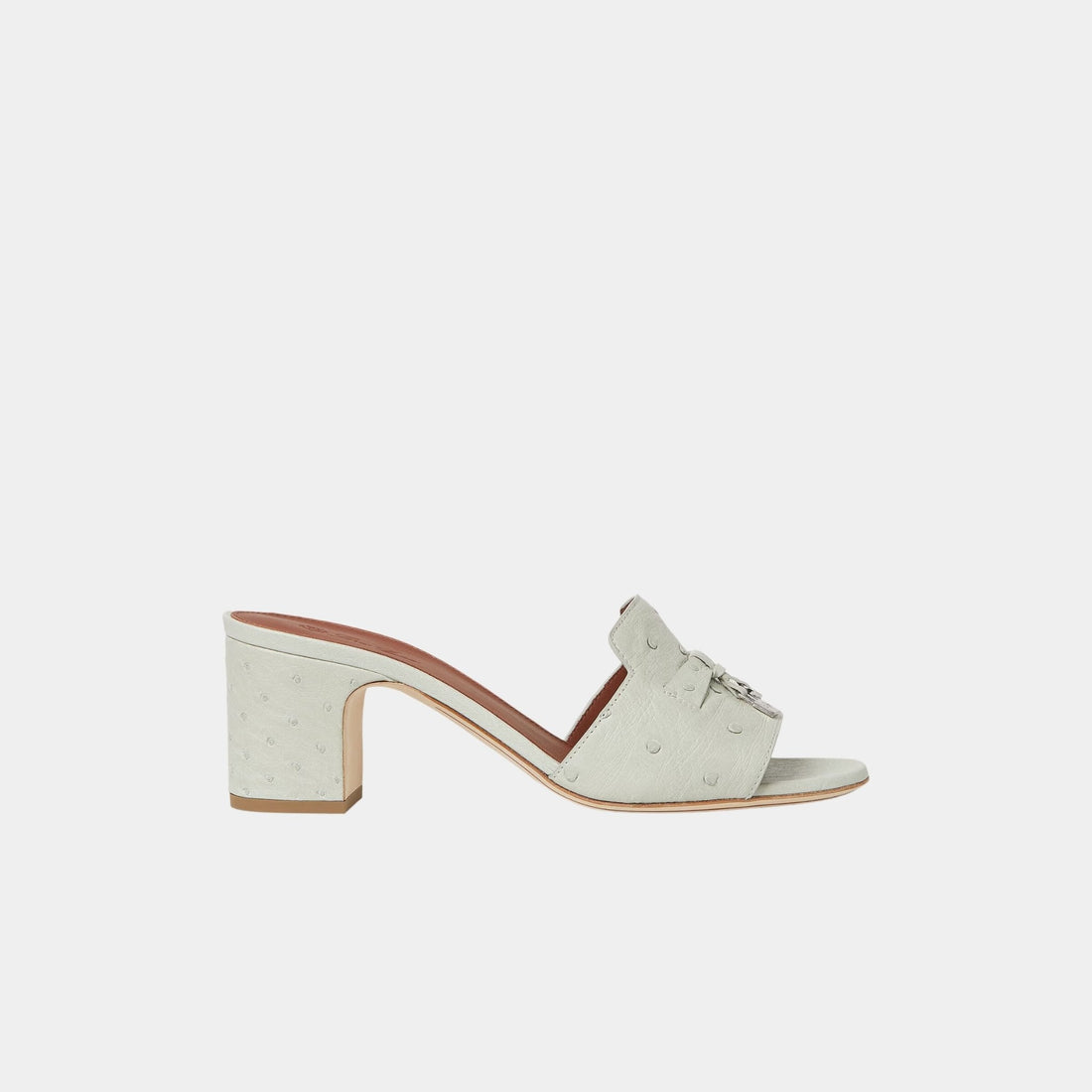 Summer Charms Sandal Heeled Ostrich Leather