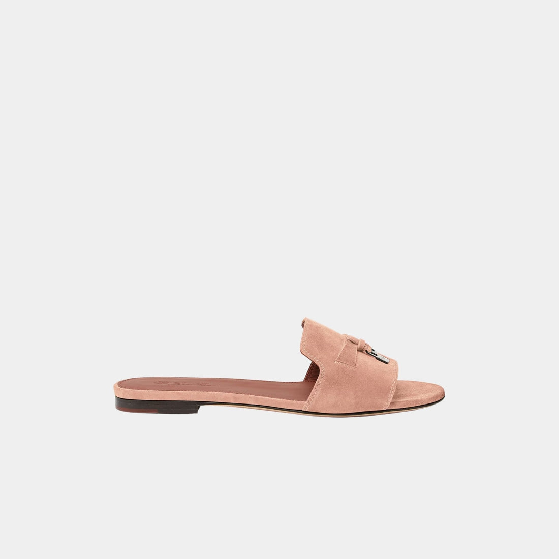 Summer Charms Suede Goatskin Flat Sandal