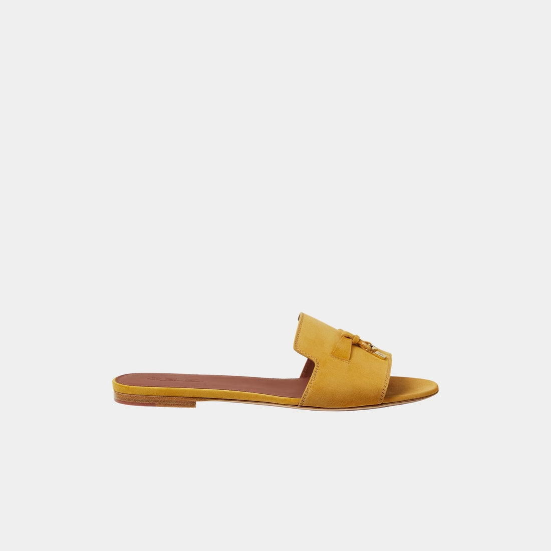 Summer Charms Suede Goatskin Flat Sandal
