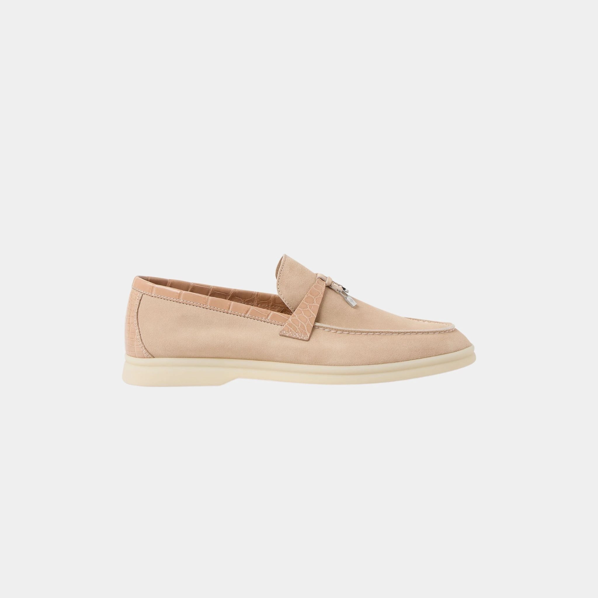 Summer Charms Walk Loafer Suede with Alligator Skin