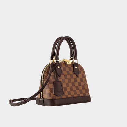 Alma BB Damier Ebene Canvas Handbag