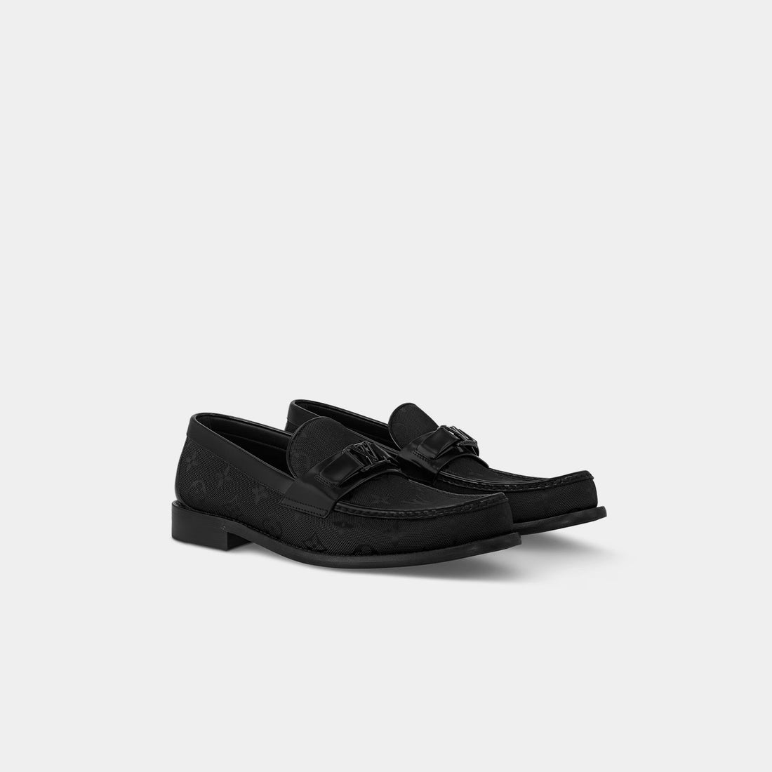 Black Major Loafer Monogram Jacquard
