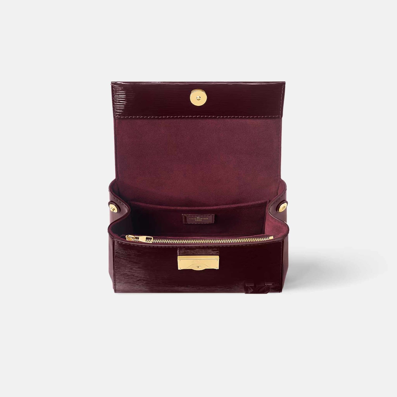 Cluny Mini Varnished Epi Cowhide Leather Handbag