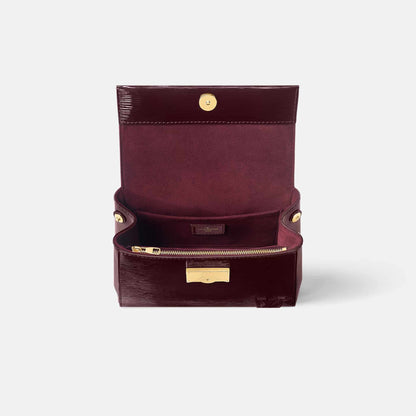 Cluny Mini Varnished Epi Cowhide Leather Handbag