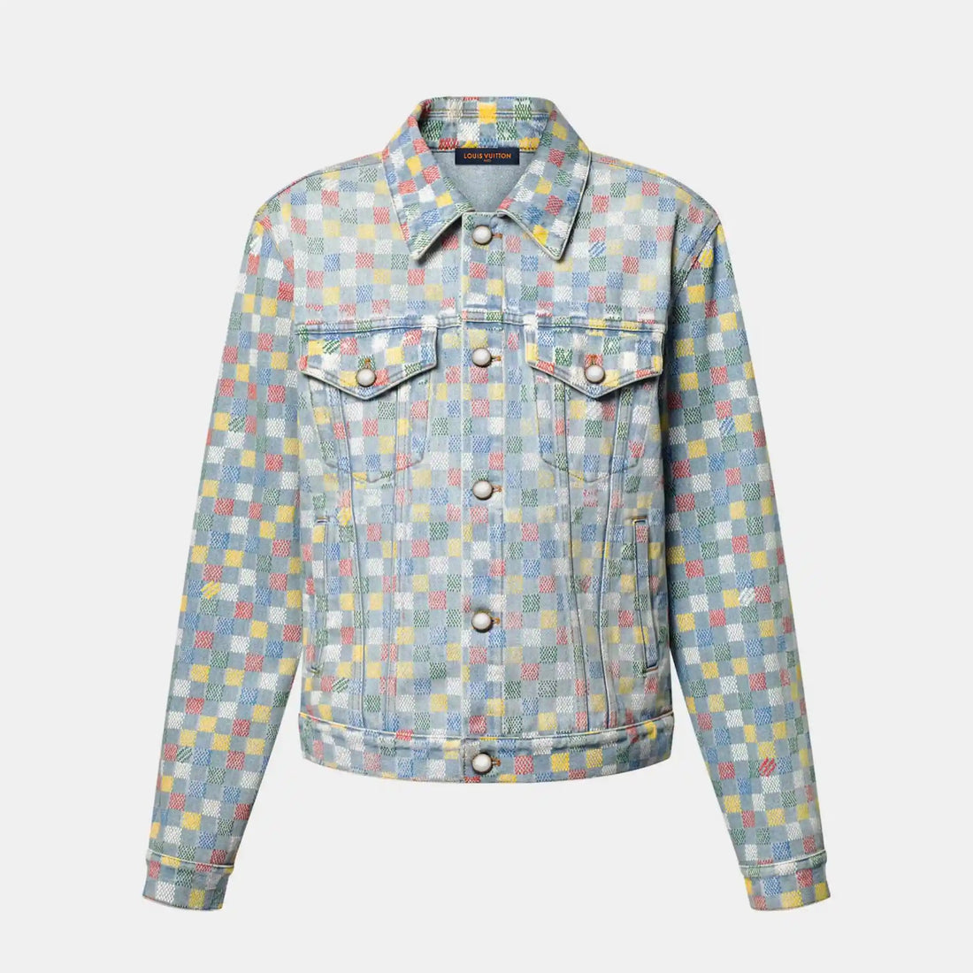Damier Denim Trucker Jacket Runway