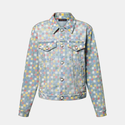Damier Denim Trucker Jacket Runway