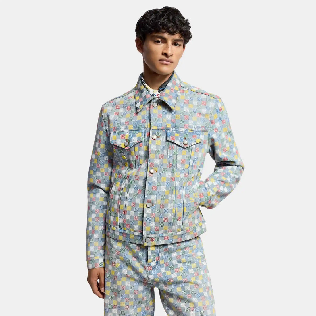 Damier Denim Trucker Jacket Runway