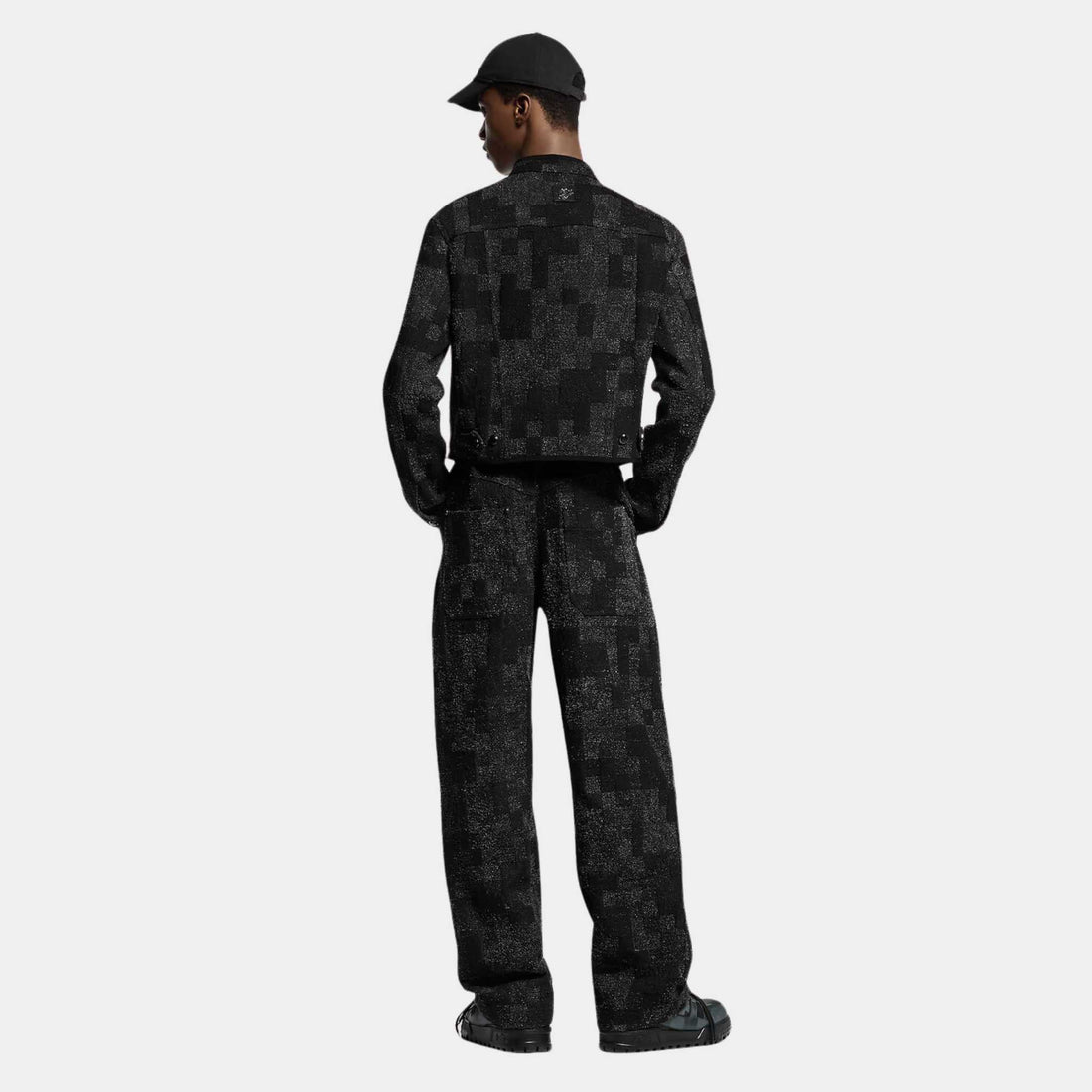 Denim Bouclette Workwear Denim Pants Black