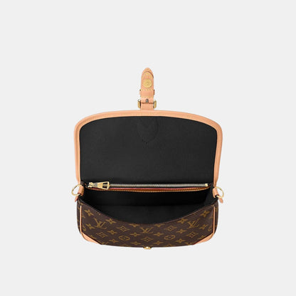 Diane Satchel Handbag Monogram Canvas