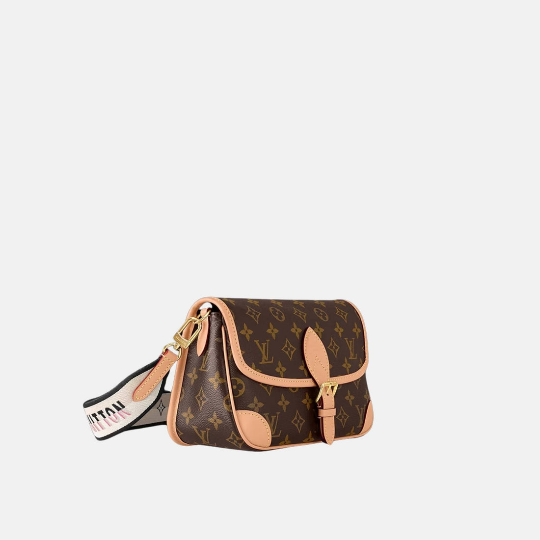 Diane Satchel Handbag Monogram Canvas