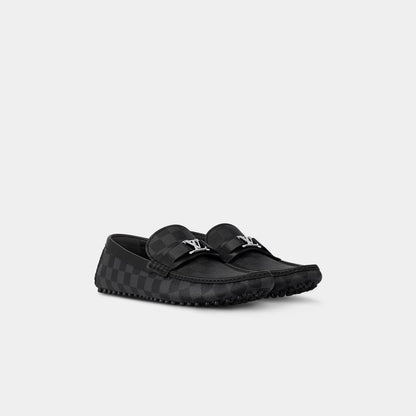 Hockenheim Moccasin Damier Graphite Canvas