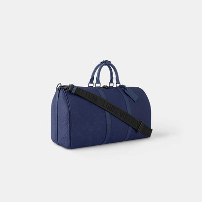Keepall Bandoulière 50 Monogram-embossed Taurillon Leather