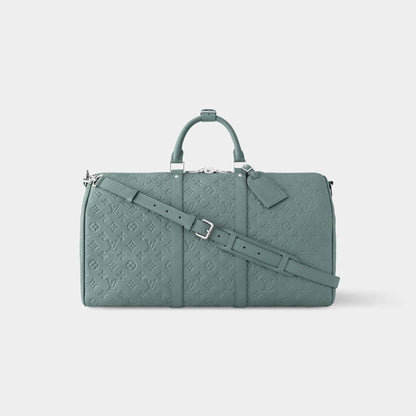 Keepall Bandoulière 50 Monogram-embossed Taurillon Leather