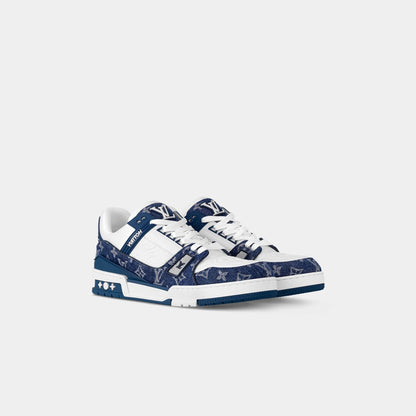 LV Trainers Monogram Denim and Monogram Calf Leather