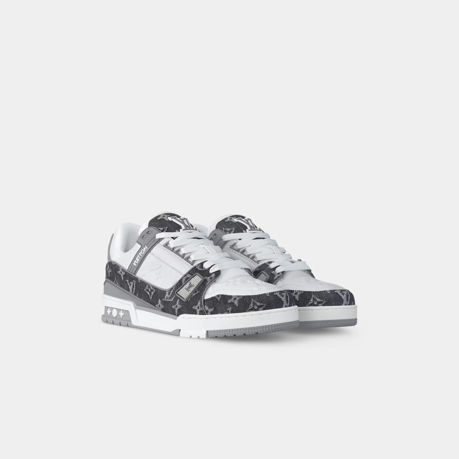 LV Trainers Monogram Denim and Monogram Calf Leather