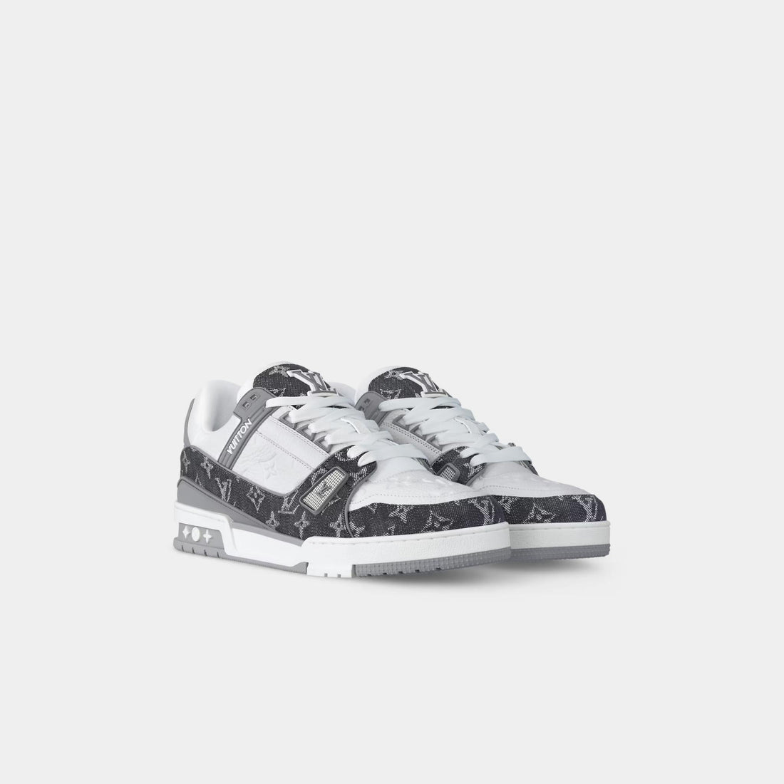 LV Trainers Monogram Denim and Monogram Calf Leather