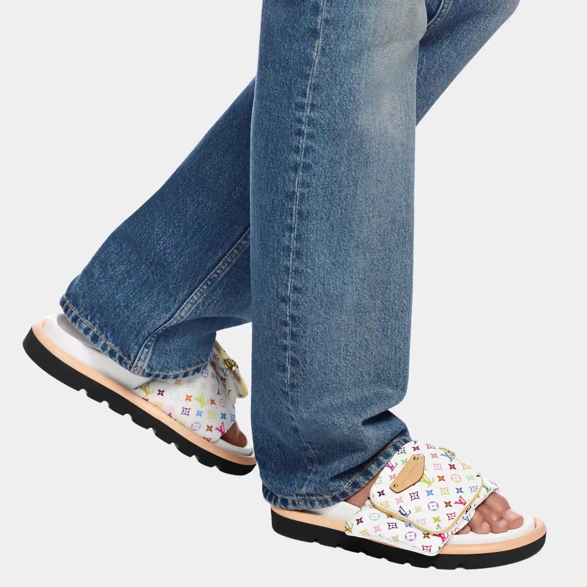 LV x TM Pool Pillow Flat Comfort Mule
