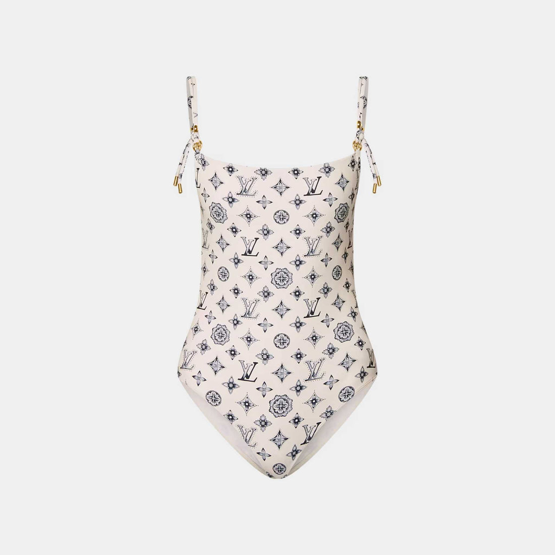 Monogram Swimsuit Beige