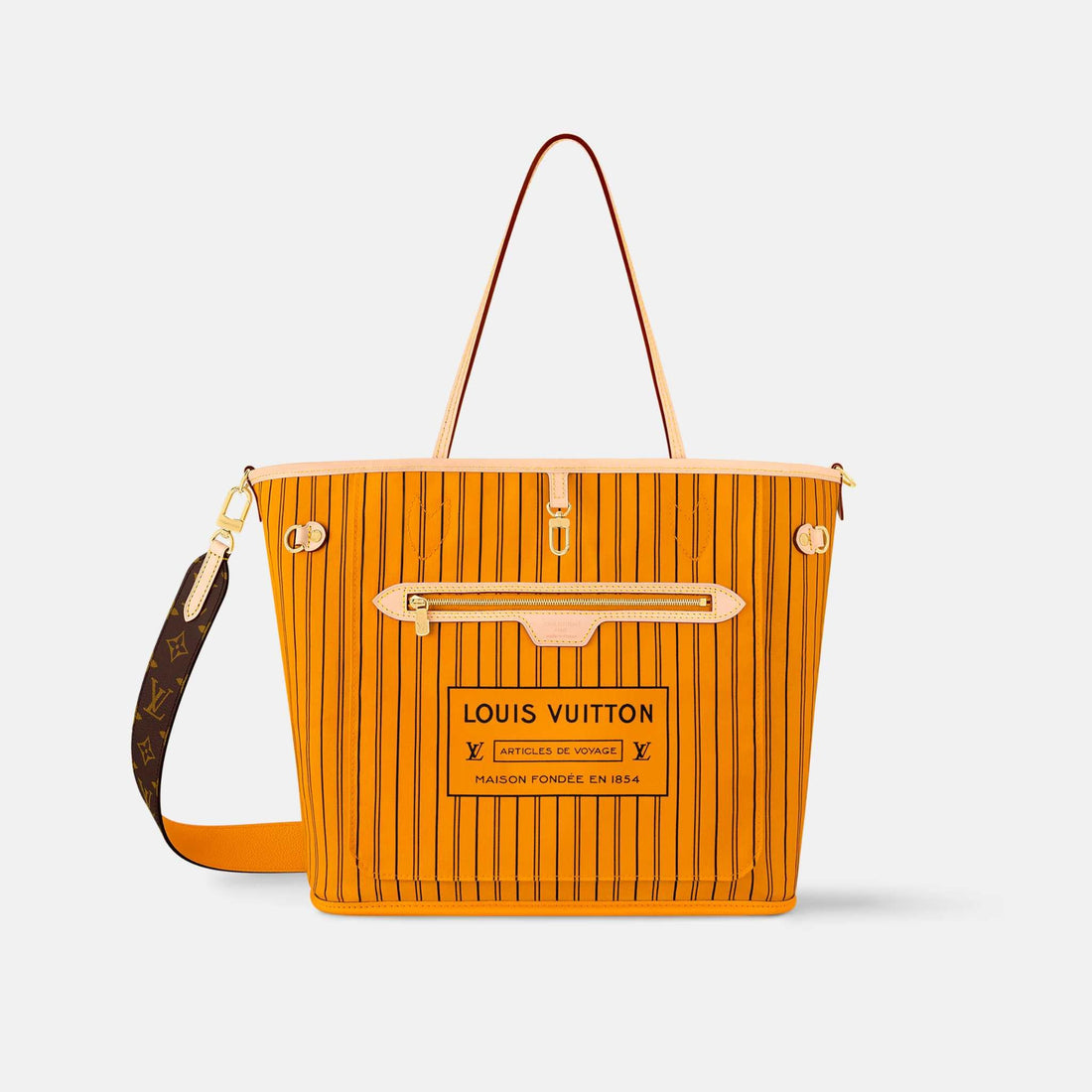 Louis Vuitton Neverfull Bandoulière Monogram Inside Out MM Handbag
