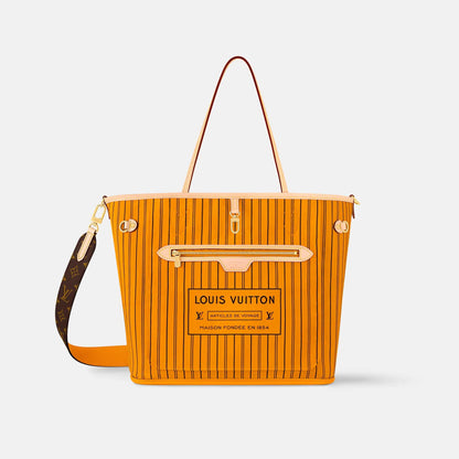 Louis Vuitton Neverfull Bandoulière Monogram Inside Out MM Handbag