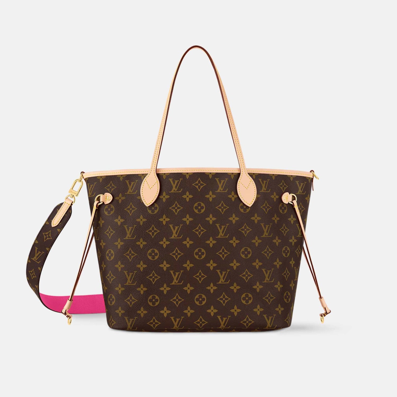 Louis Vuitton Neverfull Bandoulière Monogram Inside Out MM Handbag
