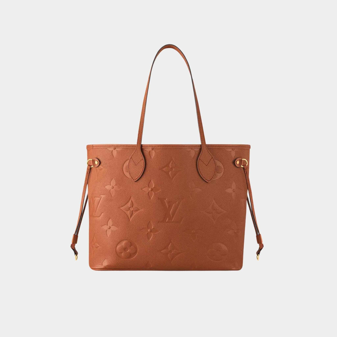 Neverfull MM Embossed Grained Cowhide Leather Handbag