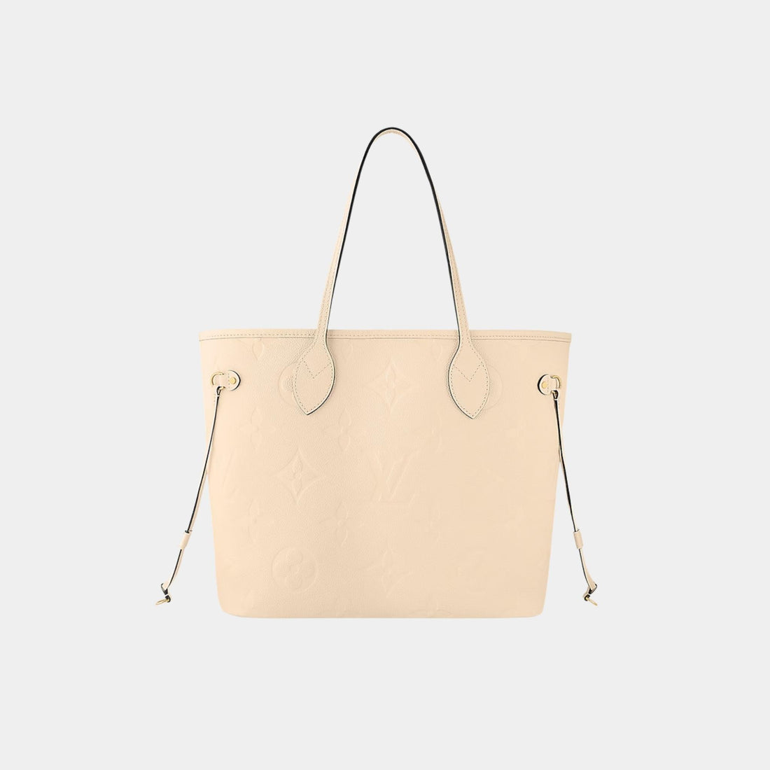 Neverfull MM Embossed Grained Cowhide Leather Handbag