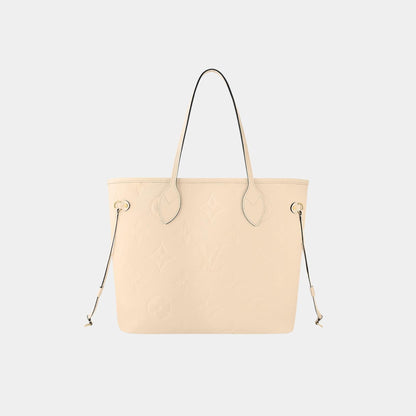 Neverfull MM Embossed Grained Cowhide Leather Handbag