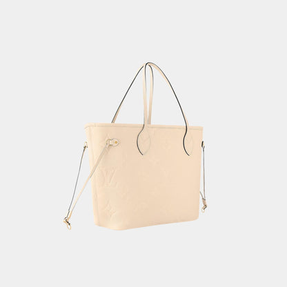 Neverfull MM Embossed Grained Cowhide Leather Handbag