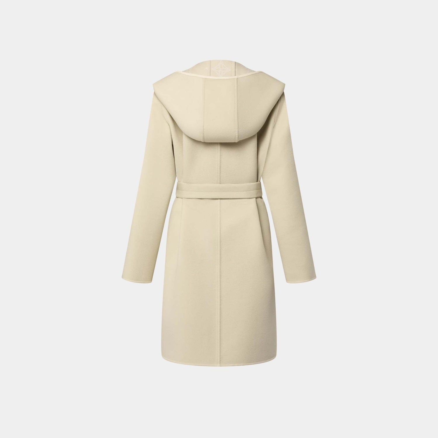Reversible Signature Hooded Wrap Coat