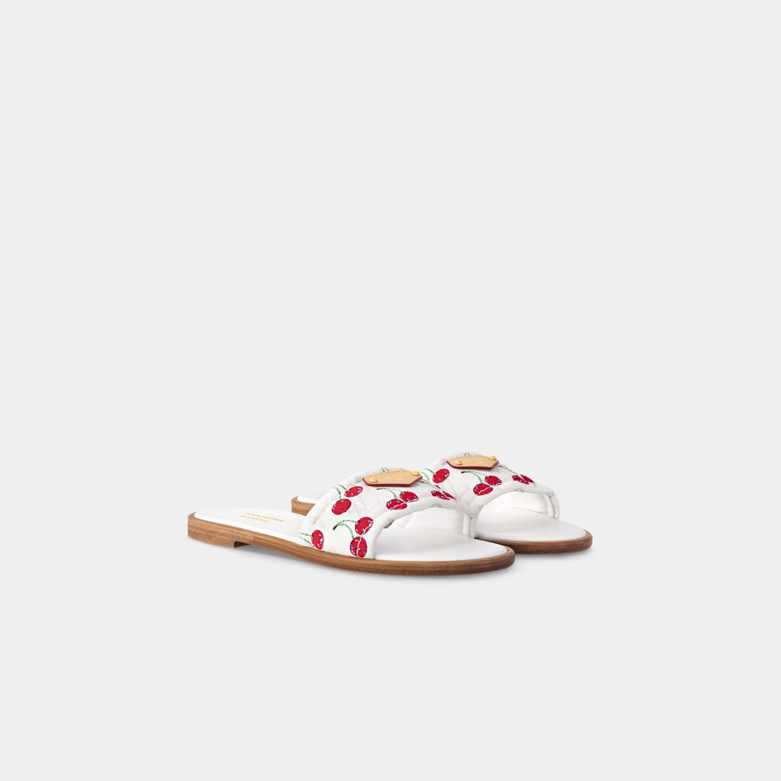 LV x TM Lily Flat Mule Cherry Motif
