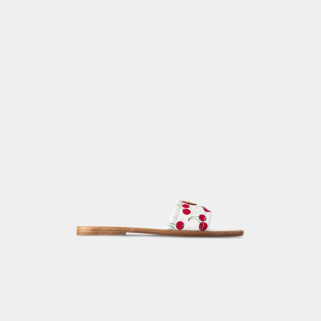 LV x TM Lily Flat Mule Cherry Motif