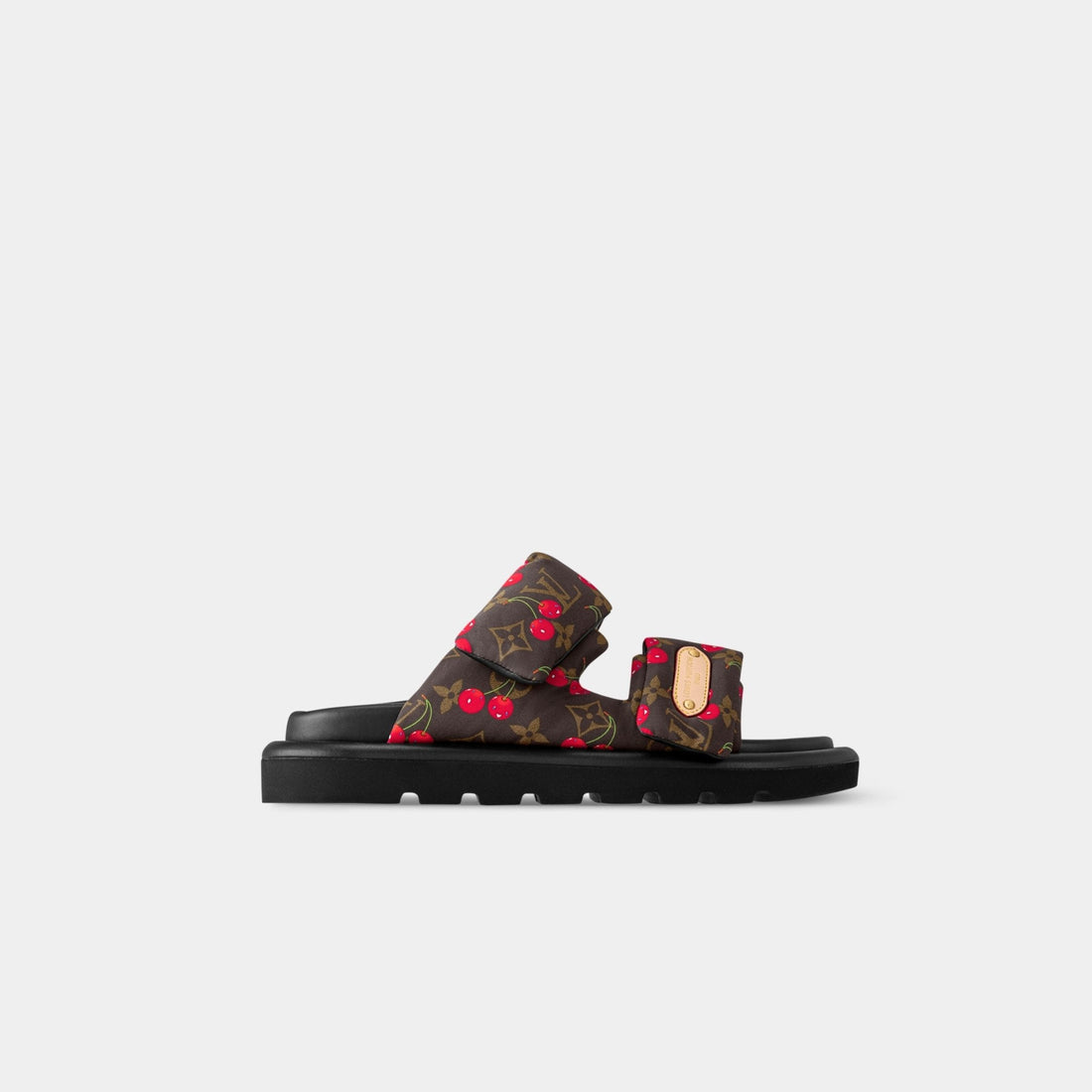 LV x TM  Pool Pillow Comfort Flat Mule Cherry Print