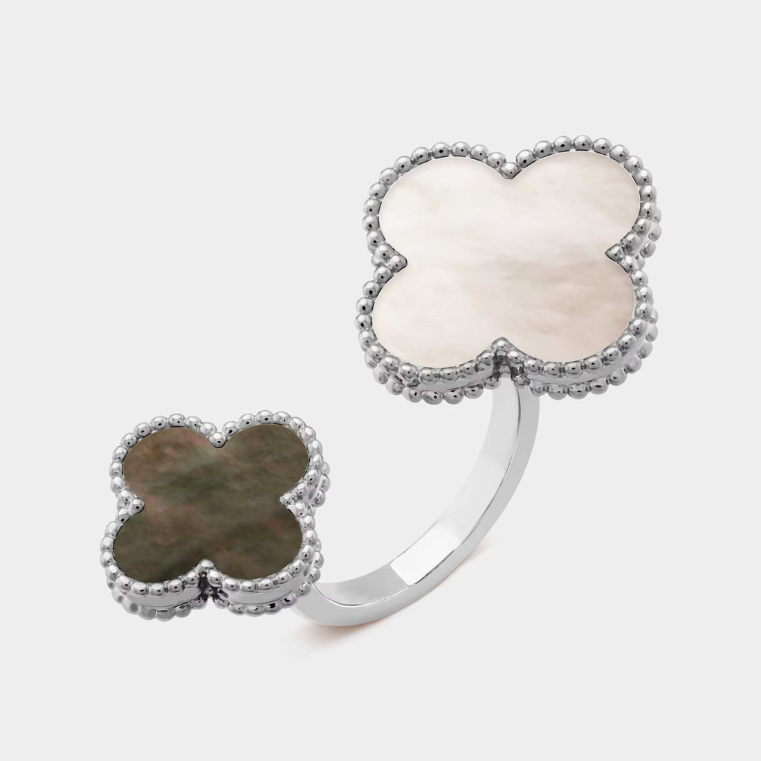 Magic Alhambra Between The Finger Ring White Gold Mother Of Pearl