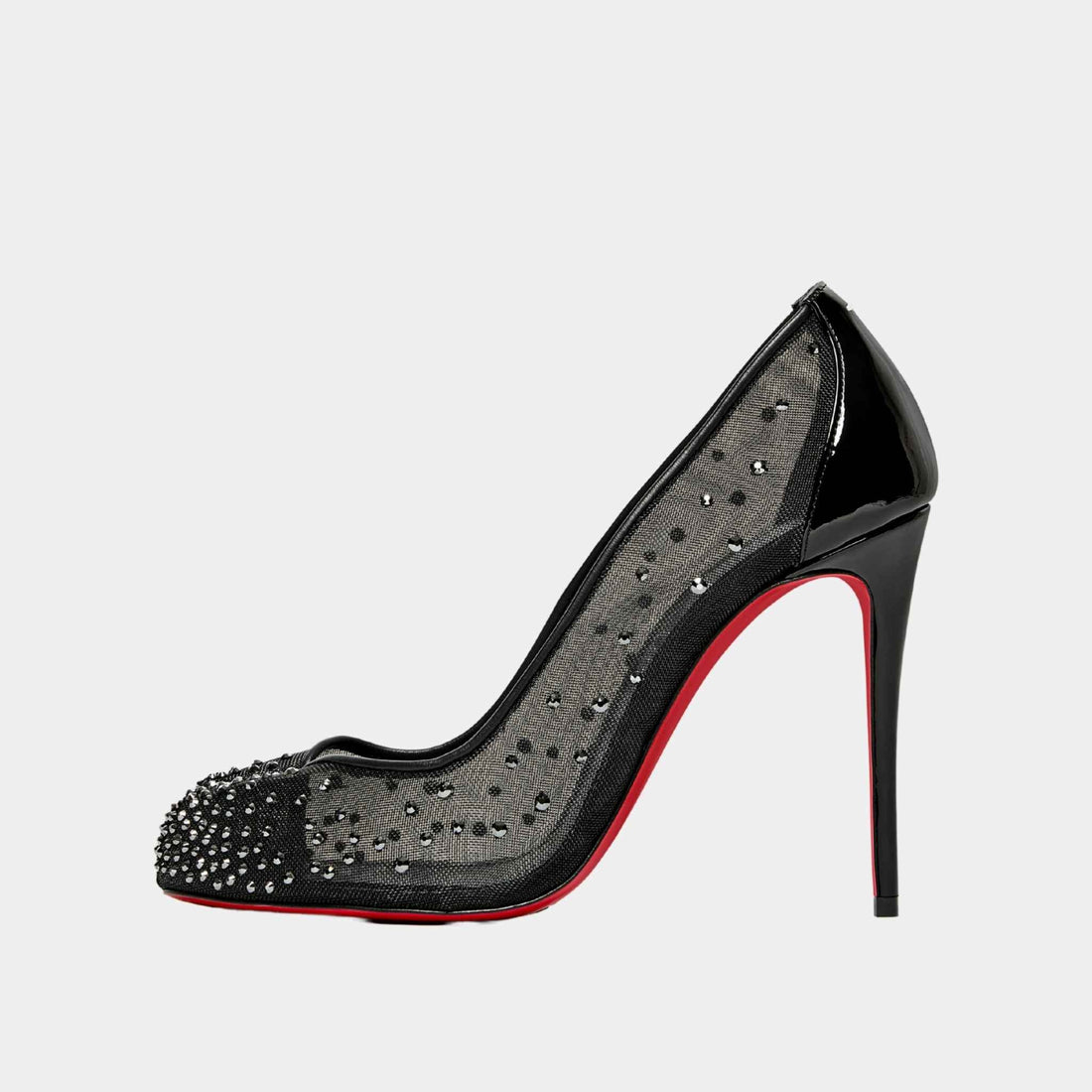 Bridiela Una Strass Pump Mesh with Calf Leather