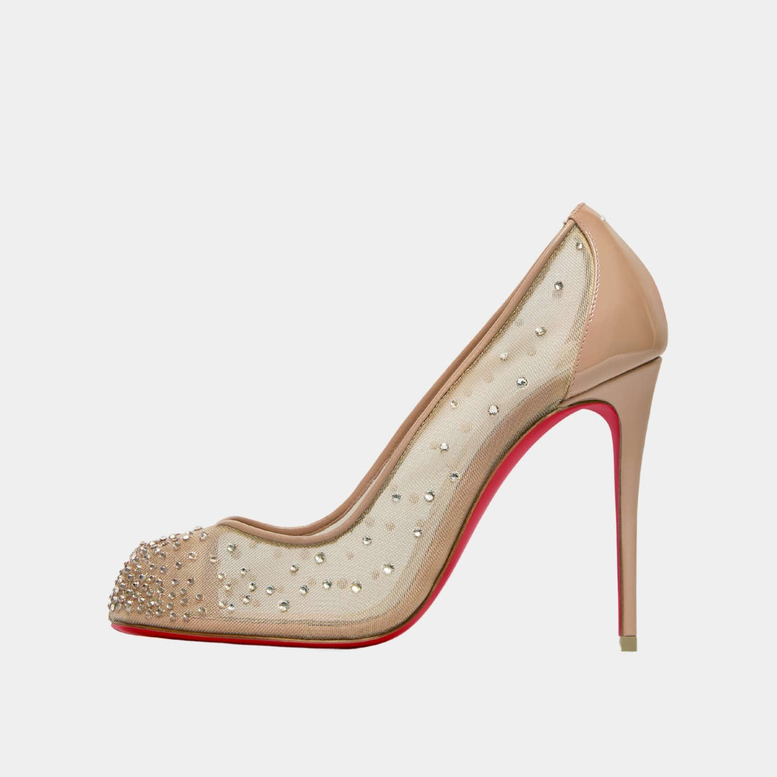 Bridiela Una Strass Pump Mesh with Calf Leather