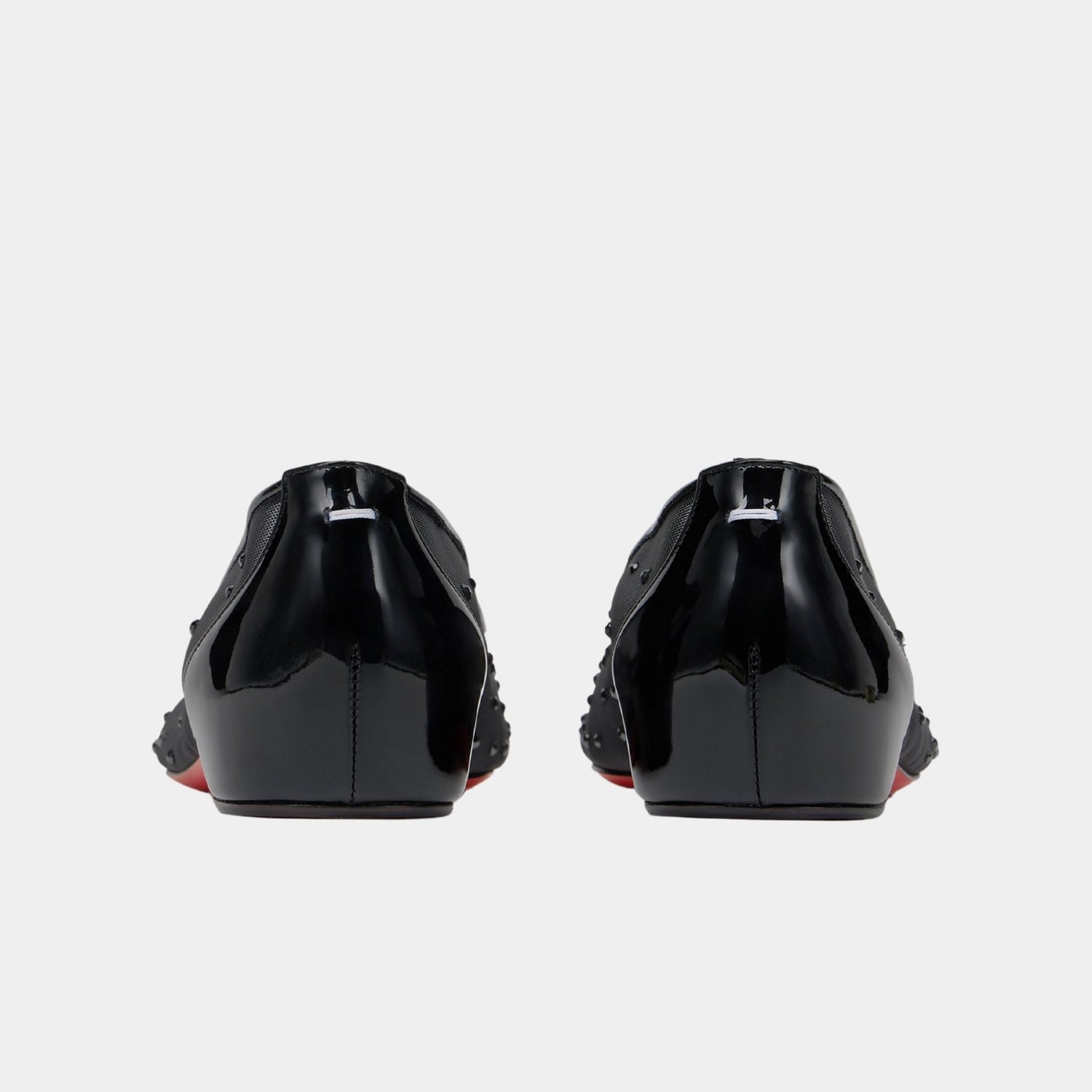 Marlougiela Strass Ballerinas Mesh and Calfskin