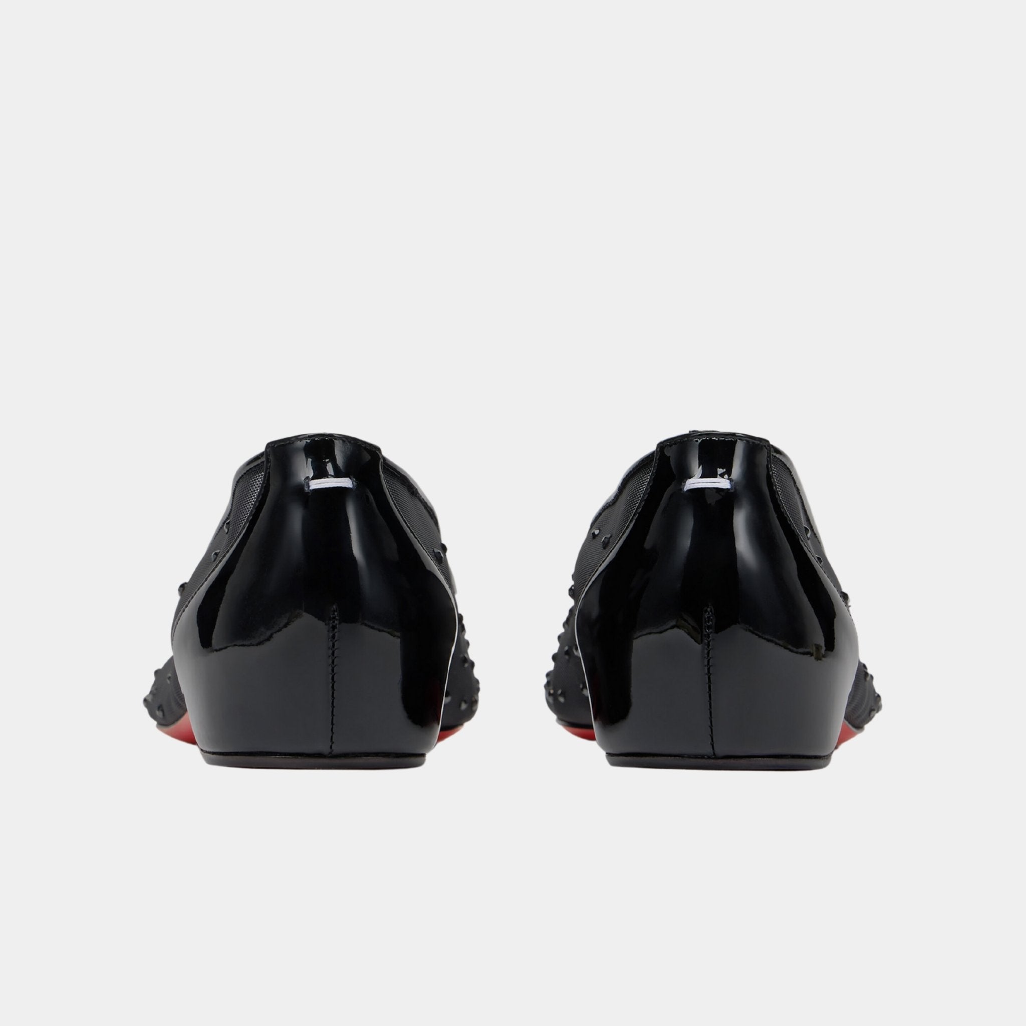 Marlougiela Strass Ballerinas Mesh and Calfskin