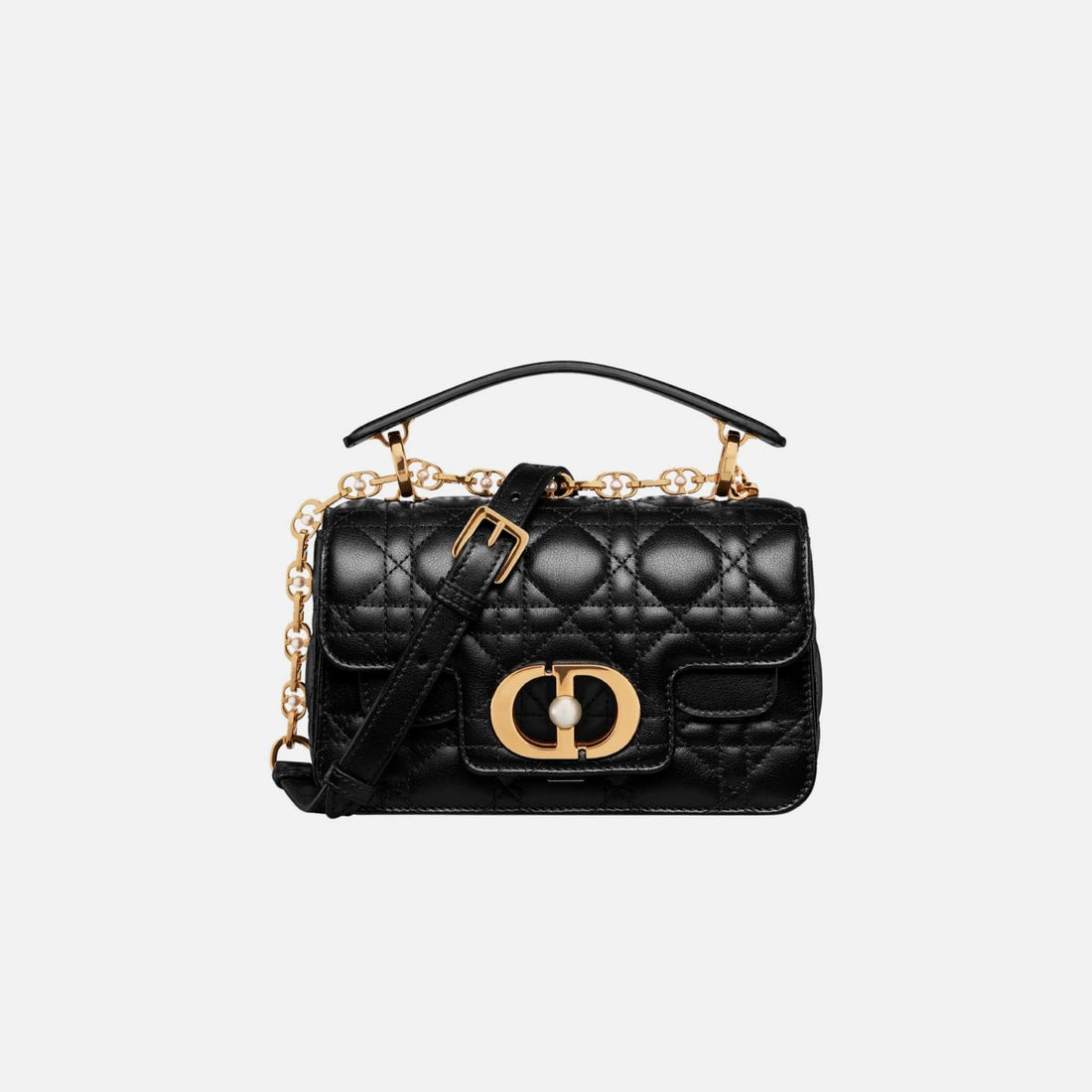 Mini Dior Jolie Top Handle Bag In Cannage Calfskin