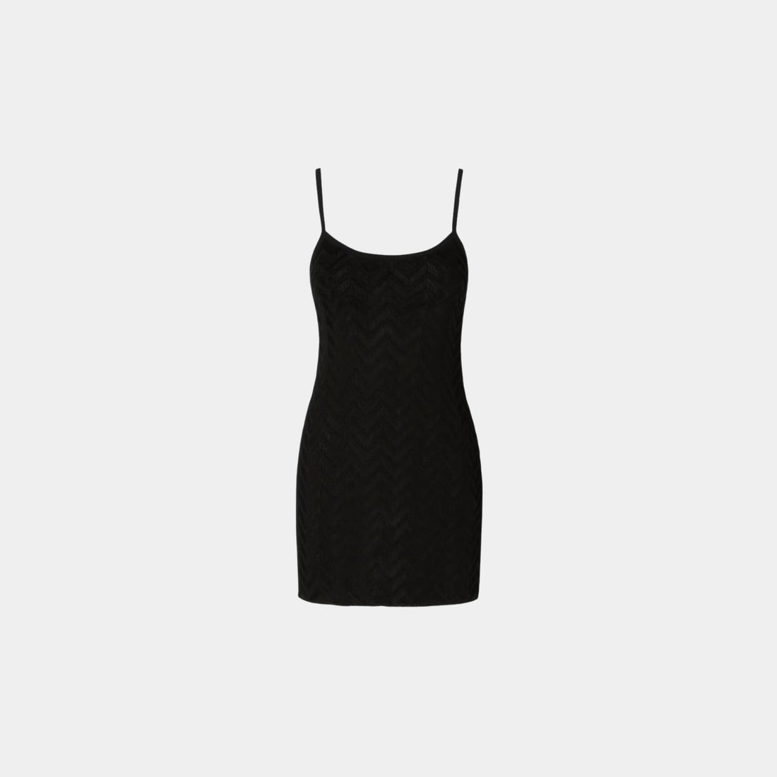 Tonal Chevron Sleeveless Mini Dress