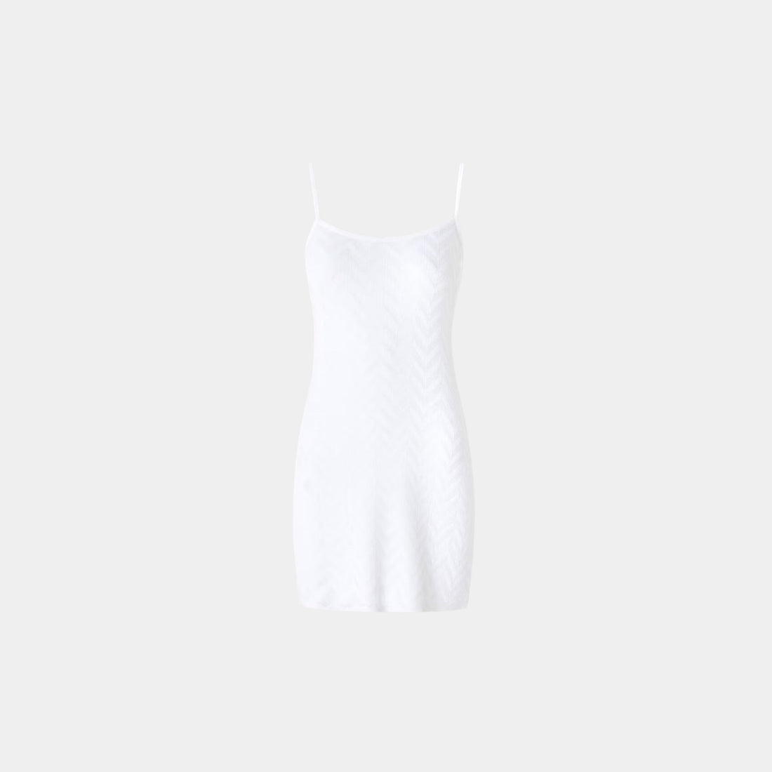 Tonal Chevron Sleeveless Mini Dress