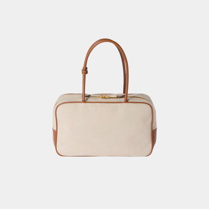 Beau Canvas and Leather Large Bag
