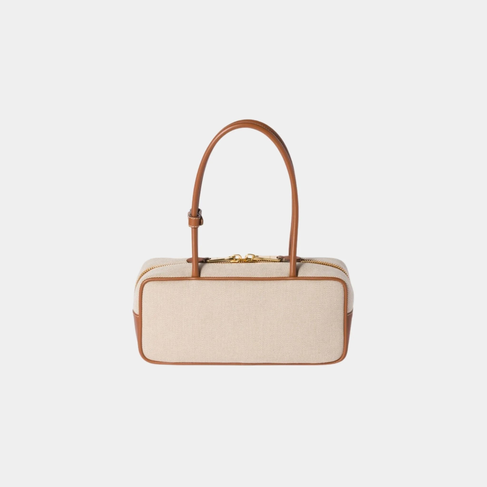 Beau Canvas and Leather Small Bag
