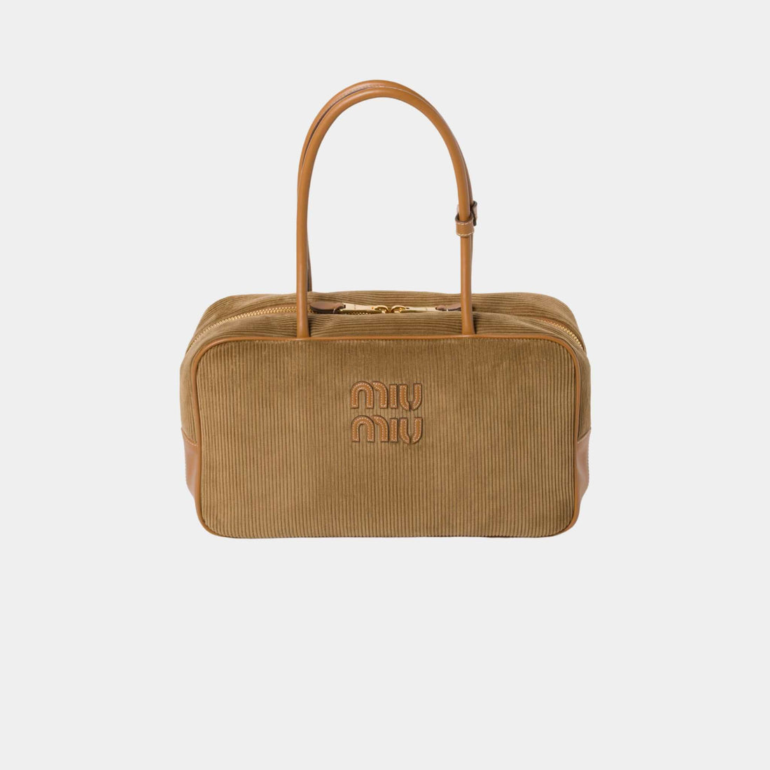 Beau Corduroy Top Handle Bag Cinnamon