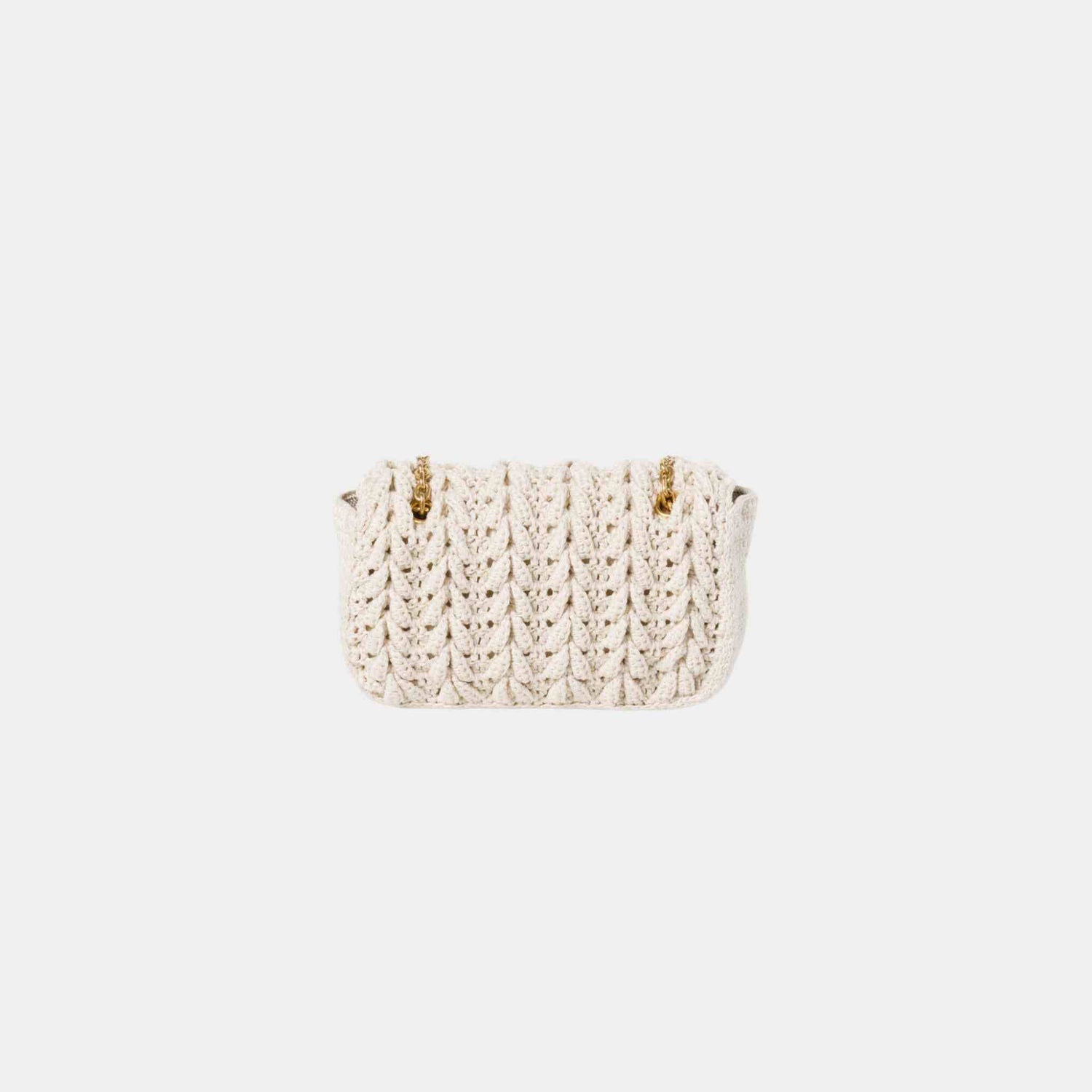 Cotton Cable-Knit Mini-Bag