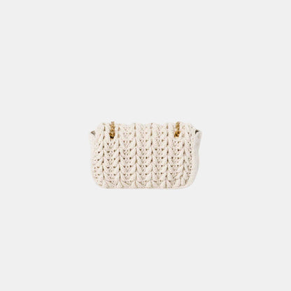 Cotton Cable-Knit Mini-Bag