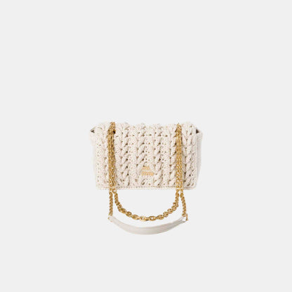 Cotton Cable-Knit Mini-Bag