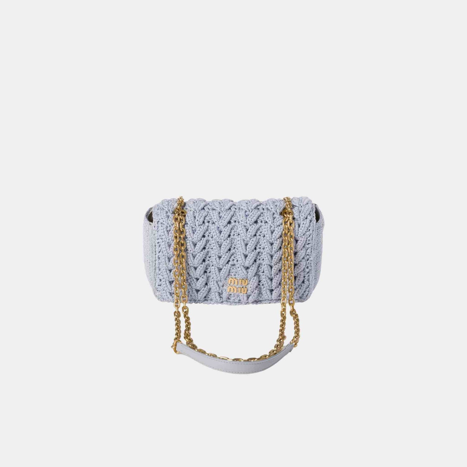Cotton Cable-Knit Mini-Bag