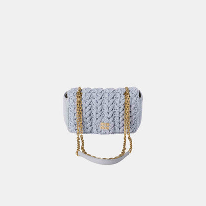 Cotton Cable-Knit Mini-Bag